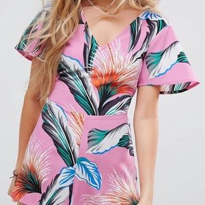 Petite Playsuit Romper with Tie Back